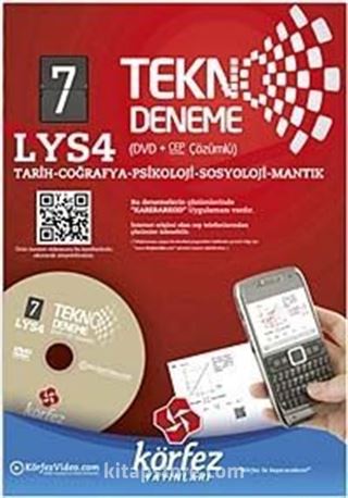 LYS 4 Tarih-Coğrafya-Psikoloji-Sosyoloji-Mantık / 7 Tekno Deneme (Dvd'li)