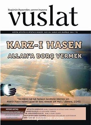 Vuslat Aylık Eğitim ve Kültür Dergisi Sayı:156 Haziran 2014