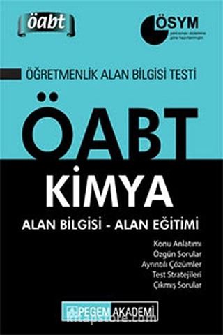 2014 KPSS ÖABT Kimya Konu Alan Bilgisi - Alan Eğitimi