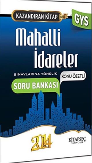 2014 GYS Kazandıran Kitap Mahalli İdareler Konu Özetli Soru Bankası