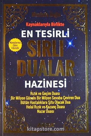 En Tesirli Sırlı Dualar Hazinesi / Kaynaklarıyla Birlikte (Kod:112)