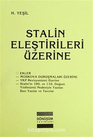 Stalin Eleştirileri Üzerine