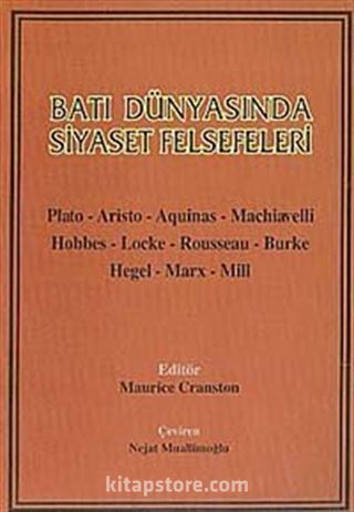 Batı Dünyasında Siyaset Felsefeleri