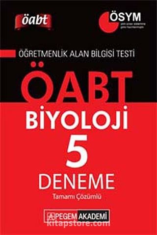 2014 KPSS ÖABT Biyoloji Tamamı Çözümlü 5 Deneme