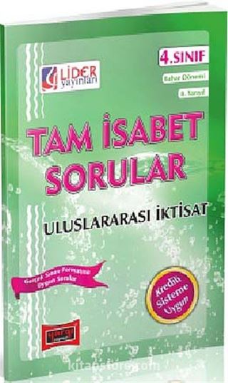 AÖF Tam İsabet Sorular 4. Sınıf Bahar Dönemi (8. Yarıyıl) Uluslararası İktisat (AF-248-UI)