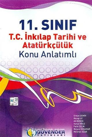 11.Sınıf T.C.İnkılap Tarihi ve Atatürkçülük Konu Anlatımlı