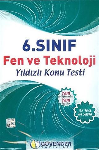 6. Sınıf Fen ve Teknoloji Yıldızlı Konu Testi (32 Test 64 Sayfa)