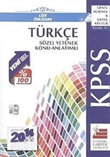 2014 KPSS Türkçe Genel Yetenek Genel Kültür Lise Önlisans Sözel Yetenek Konu Anlatımlı Modüler Set