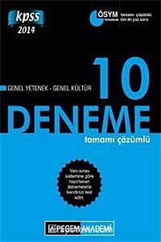 2014 KPSS Genel Yetenek Genel Kültür Tamamı Çözümlü 10 Fasikül Deneme