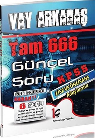 KPSS Lise ve Önlisans Adaylarına Tam 666 Güncel Soru