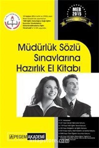 2015 Müdürlük Sözlü Sınavlarına Hazırlık El Kitabı