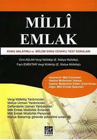 Milli Emlak Konu Anlatımlı ve Bölüm Sonu Cevaplı Test Soruları