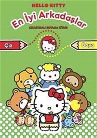 Hello Kitty En İyi Arkadaşlar Çıkartmalı Boyama