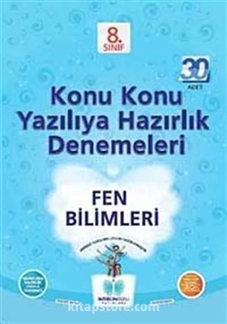 8. Sınıf Fen Bilimleri Konu Konu Yazılıya Hazırlık Denemeleri (30 Adet)