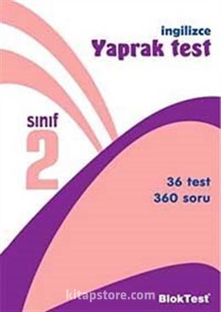 2. Sınıf İngilizce Yaprak Test