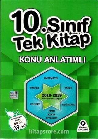 10. Sınıf Tek Kitap Konu Anlatımlı