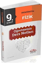 9. Sınıf Ortaöğretim Fizik Öğretmenin Ders Notları