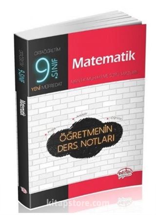 9. Sınıf Ortaöğretim Matematik Öğretmenin Ders Notları