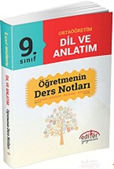 9. Sınıf Ortaöğretim Dil ve Anlatım Öğretmenin Ders Notları