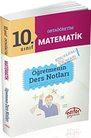 10. Sınıf Ortaöğretim Matematik Öğretmenin Ders Notları