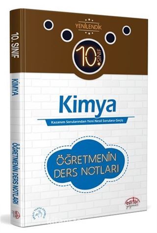 10. Sınıf Kimya Öğretmenin Ders Notları