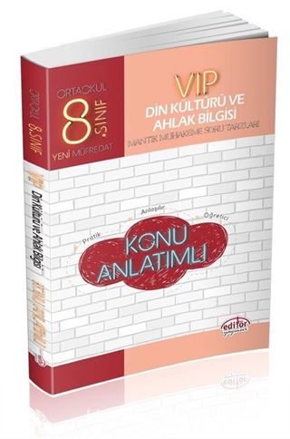 8. Sınıf Vip Din Kültürü ve Ahlak Bilgisi Konu Anlatımlı