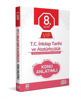 8. Sınıf Vip T.C. İnkılap Tarihi ve Atatürkçülük Konu Anlatımlı