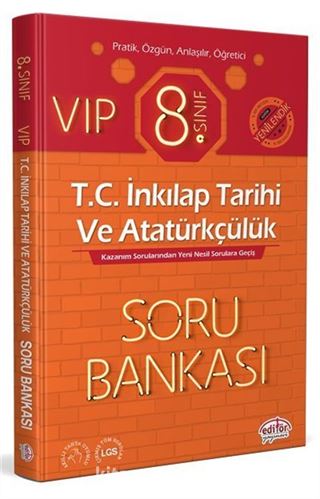 8. Sınıf Vip T.C. İnkılap Tarihi ve Atatürkçülük Soru Bankası