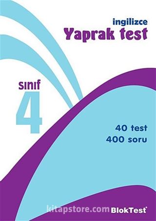 4. Sınıf İngilizce Yaprak Test