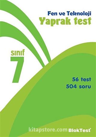 7. Sınıf Fen BilimleriYaprak Test