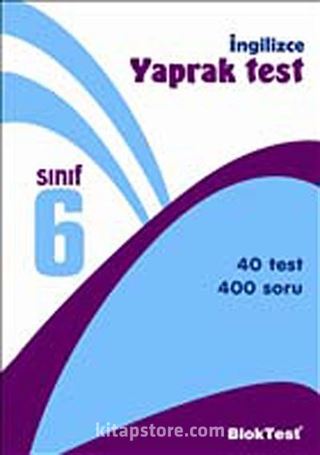 6. Sınıf İngilizce Yaprak Test