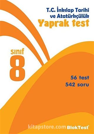 8. Sınıf T.C. İnkılap Tarihi ve Atatürkçülük Yaprak Test