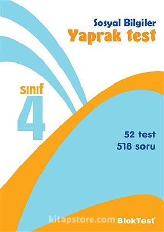 4. Sınıf Sosyal Bilgiler Yaprak Test