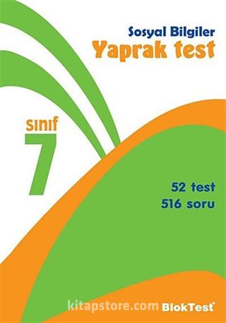 7. Sınıf Sosyal Bilgiler Yaprak Test