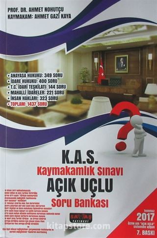 2017 K.A.S Kaymakamlık Sınavı Açık Uçlu Soru Bankası