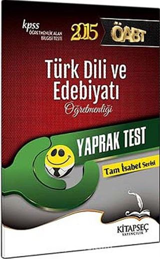 2015 KPSS ÖABT Türk Dili ve Edebiyatı Öğretmenliği Yaprak Test / Tam İsabet Serisi