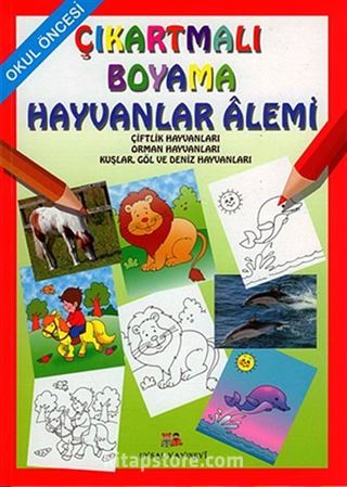 Çıkartmalı Boyama Hayvanlar Alemi - Okul Öncesi