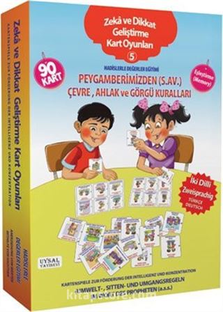 Zeka ve Dikkat Geliştirme Kart Oyunları -5 / Hadislerle Değerler Eğitimi (Kod:236)