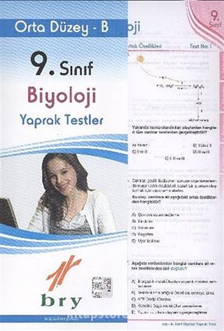 9.Sınıf Biyoloji Yaprak Testler / Orta Düzey-B