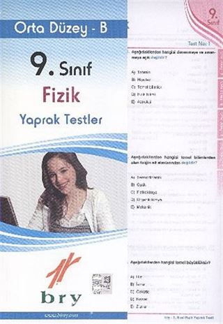 9. Sınıf Fizik Yaprak Testler Orta Düzey B