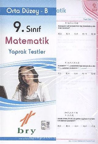 9. Sınıf Matematik Yaprak Testler Orta Düzey B