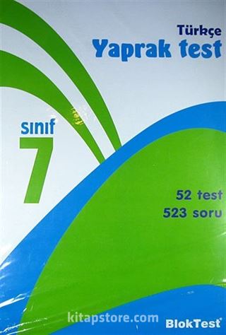 7. Sınıf Türkçe Yaprak Test