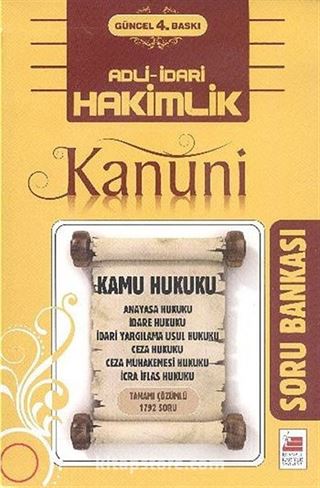 Adli İdari Hakimlik Kamu Hukuku Soru Bankası Kanuni