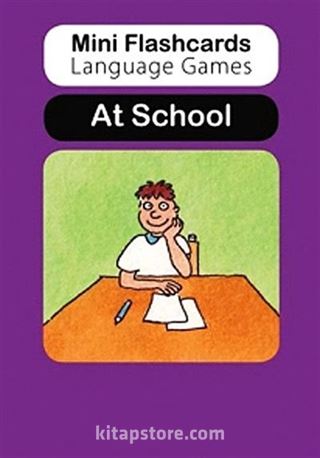 Mini Flashcards Language Games: At School (Pack of 40 Flashcards)