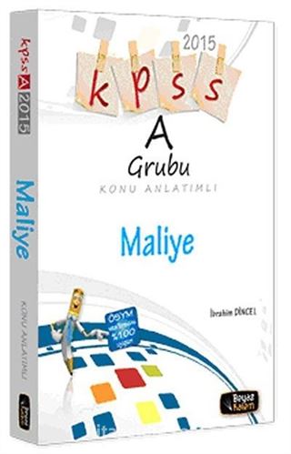 2015 KPSS A Grubu Maliye Konu Anlatımı