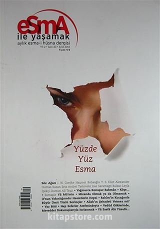 Esma İle Yaşamak Aylık Esma-i Hüsna Dergisi Sayı:20 Eylül 2014