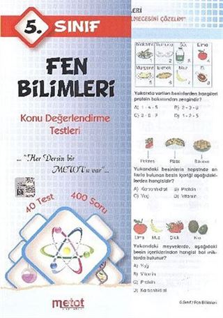 5. Sınıf Fen Bilimleri Konu Değerlendirme Testleri