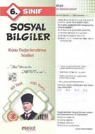 6. Sınıf Sosyal Bilgiler Konu Değerlendirme Testleri