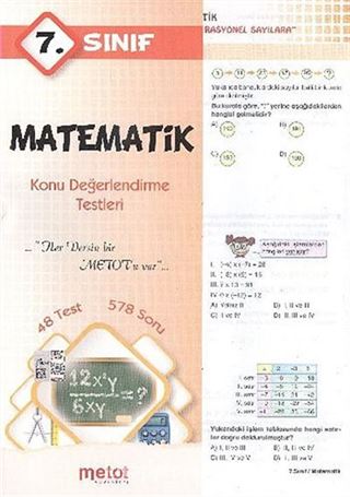 7. Sınıf Matematik Konu Değerlendirme Testleri