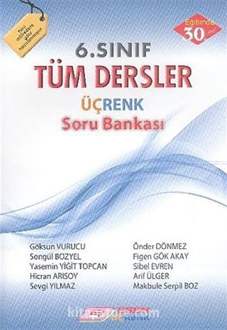 6. Sınıf Tüm Dersler Üçrenk Soru Bankası